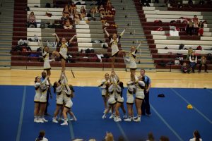 Delaware Valley HS Cheerleading at Skylands Conference; 1st place 
