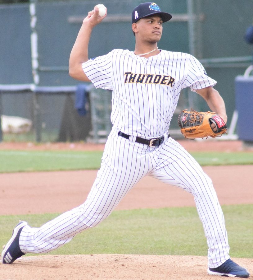 Trenton Thunder pitcher, Albert Abreu, helped lead the team to the 2019 Eastern League Title.