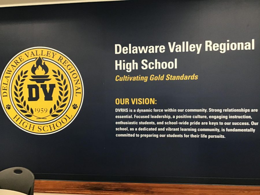 Del Vals mission statement is now on display in the schools cafeteria for all to see.