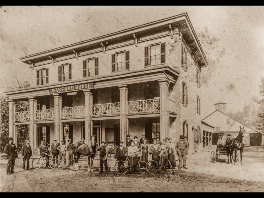 Photo of the Frenchtown Inn from the mid to late 1800s.