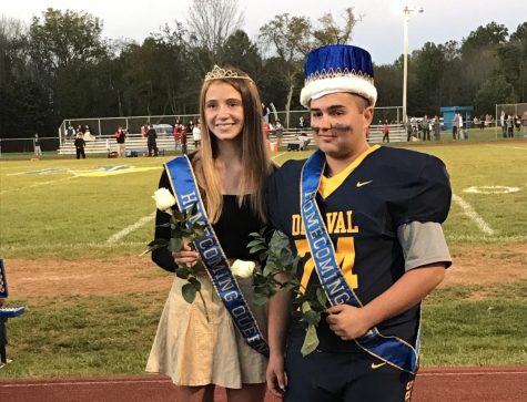 The 2021 Homecoming King and Queen were Paul Wood (right) and Grace Johnson (left).