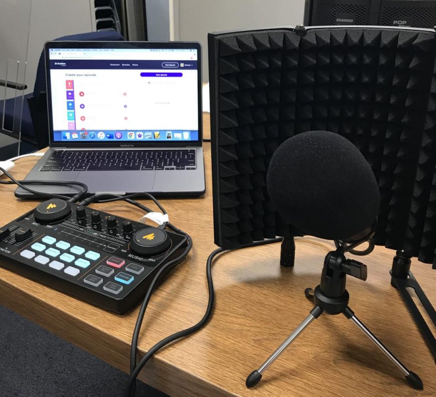 The Delphi has purchased 3 new podcasting stations, which all students can sign up to use.
