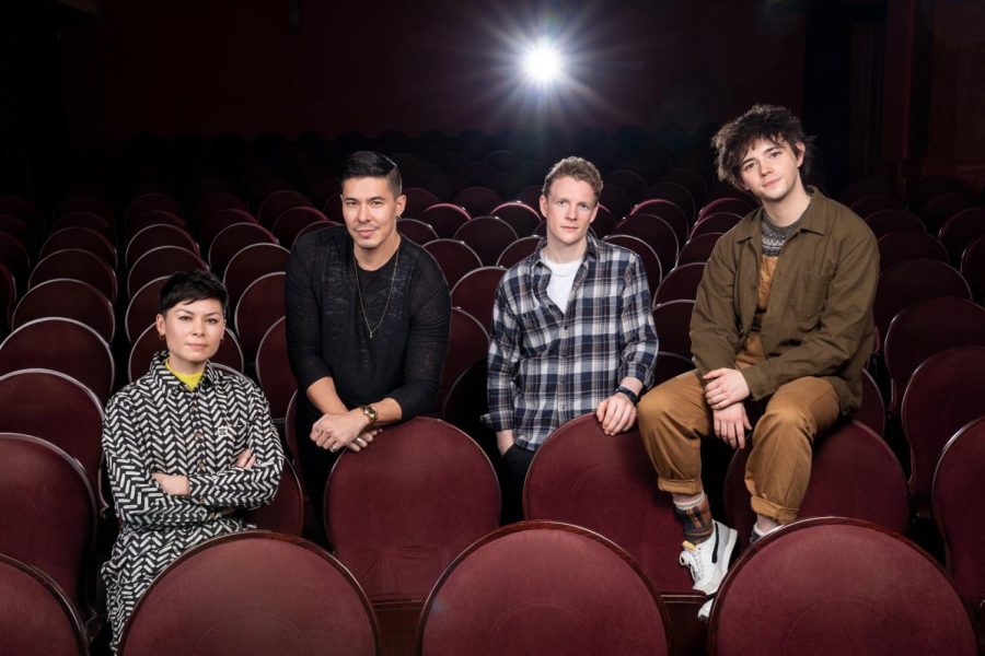From left: Anna Leong Brophy, Lewis Tan, Patrick Gibson, Jack Wolfe
