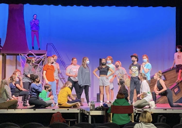 The cast of Peter Pan prepares for opening night this Friday March 4.
