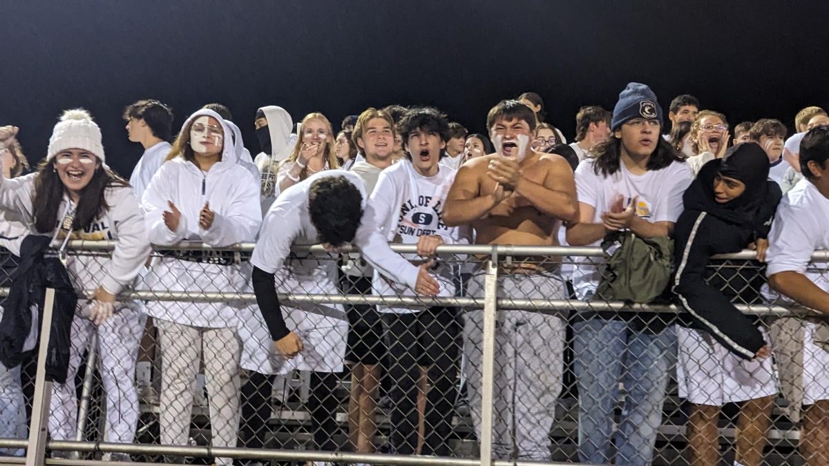 The Dawg Pound was in the stands early to support the team and the nights theme: White Out.