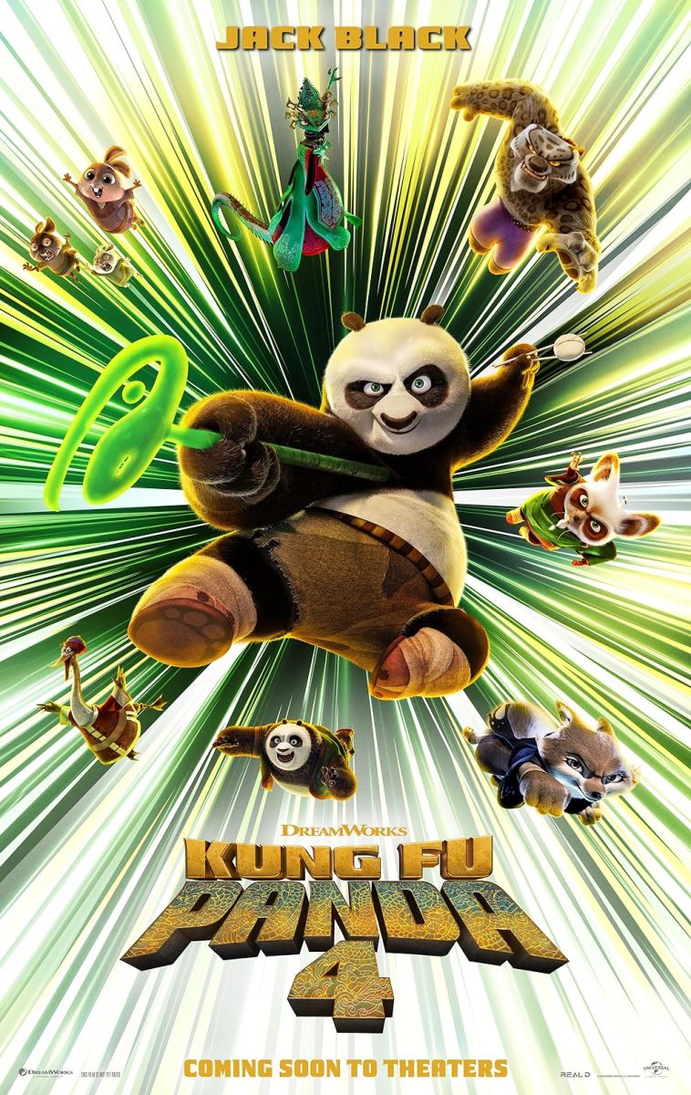 The poster for “Kung Fu Panda 4,” out in theaters on March 8.
