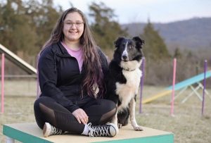 Melamud has been working towards this achievement for 6 years. She will be bringing her dog, Fyfe, with her to the competition. (Photo via Farah Melamud)
