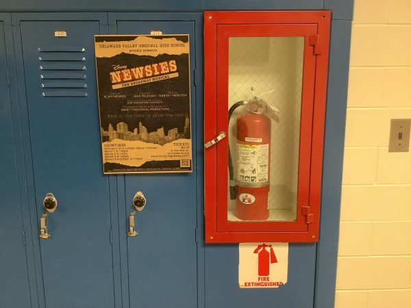 Fortunately, no fire extinguishers were necessary after alarms cleared the building during Saturdays performance of Newsies.