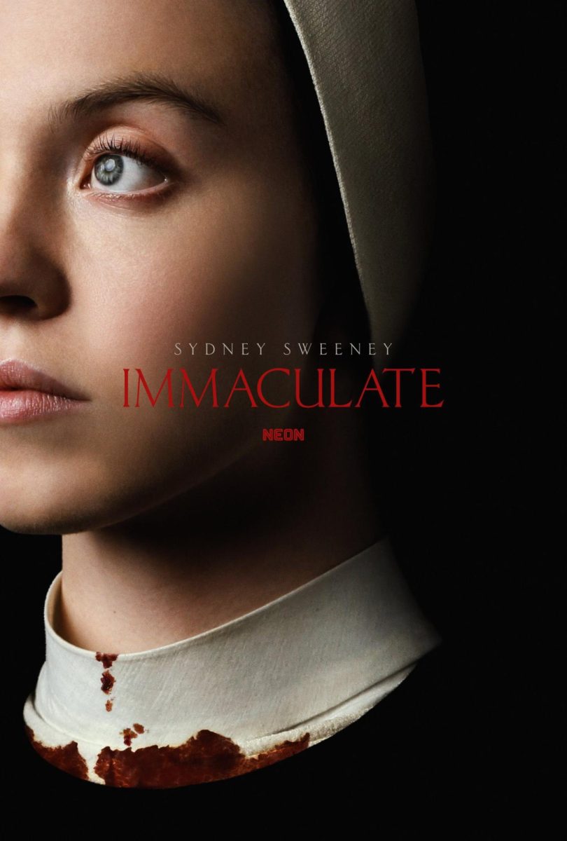 The movie poster for “Immaculate,” out in theaters March 22.