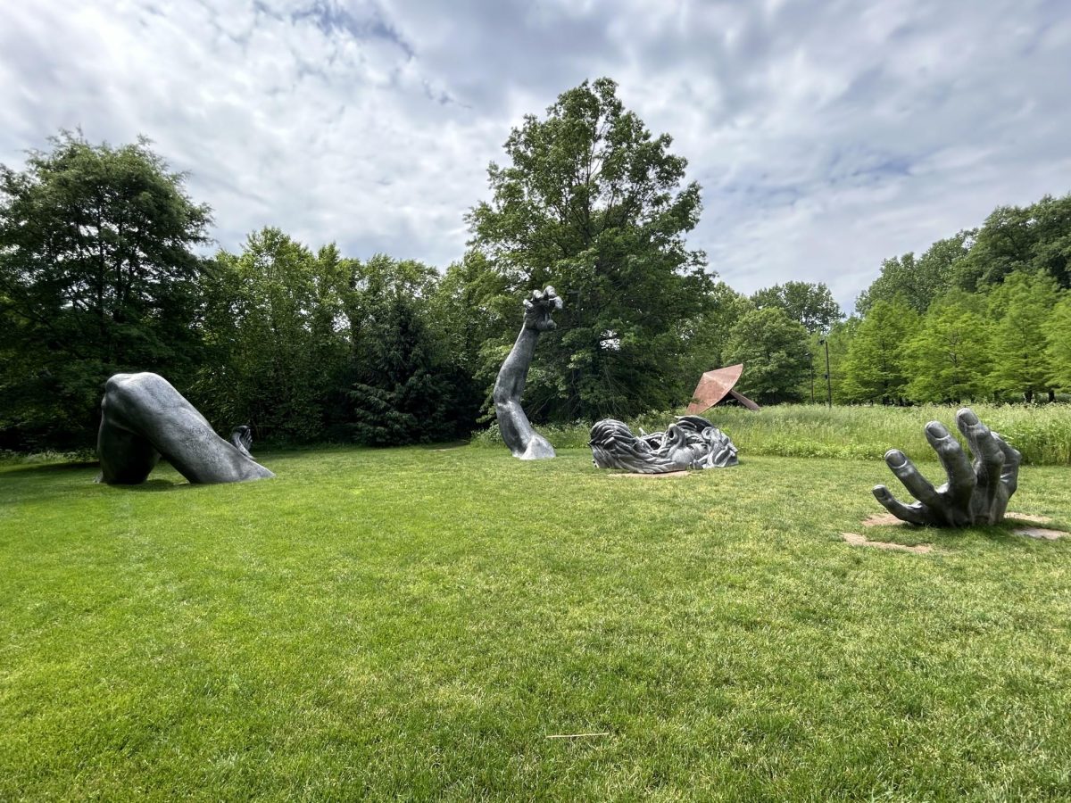 The coolest sculpture I saw on the trip was the man coming out of the ground. This was such a cool concept and the scale of it was crazy.