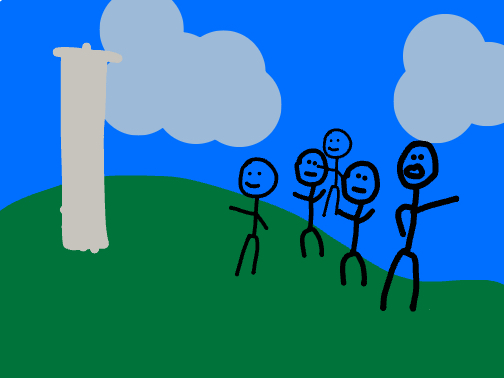 Del Vals Debate team visiting the Washington Monument.