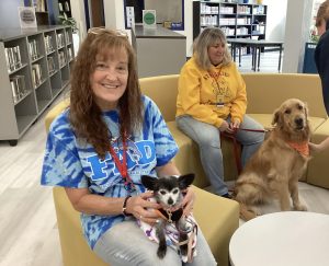 Del Val has been visited by therapy dogs, including Ally and her handler, every other Thursday this year. 