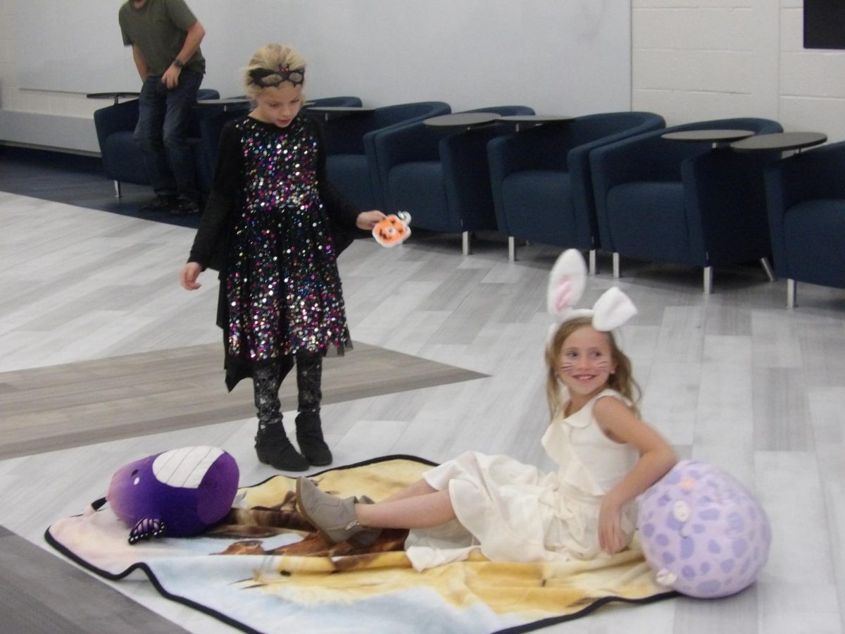 On Oct. 25, Children are dressed in costume at The Great Pumpkin event. At the event, families enjoyed fall activities such as reading and crafts.