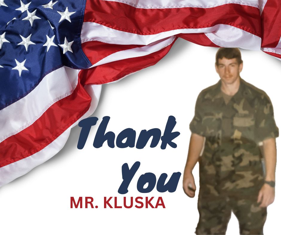 History teacher James Kluska is a proud veteran of the U.S. Army, as well as a veteran teacher at Del Val (photo via James Kluska).