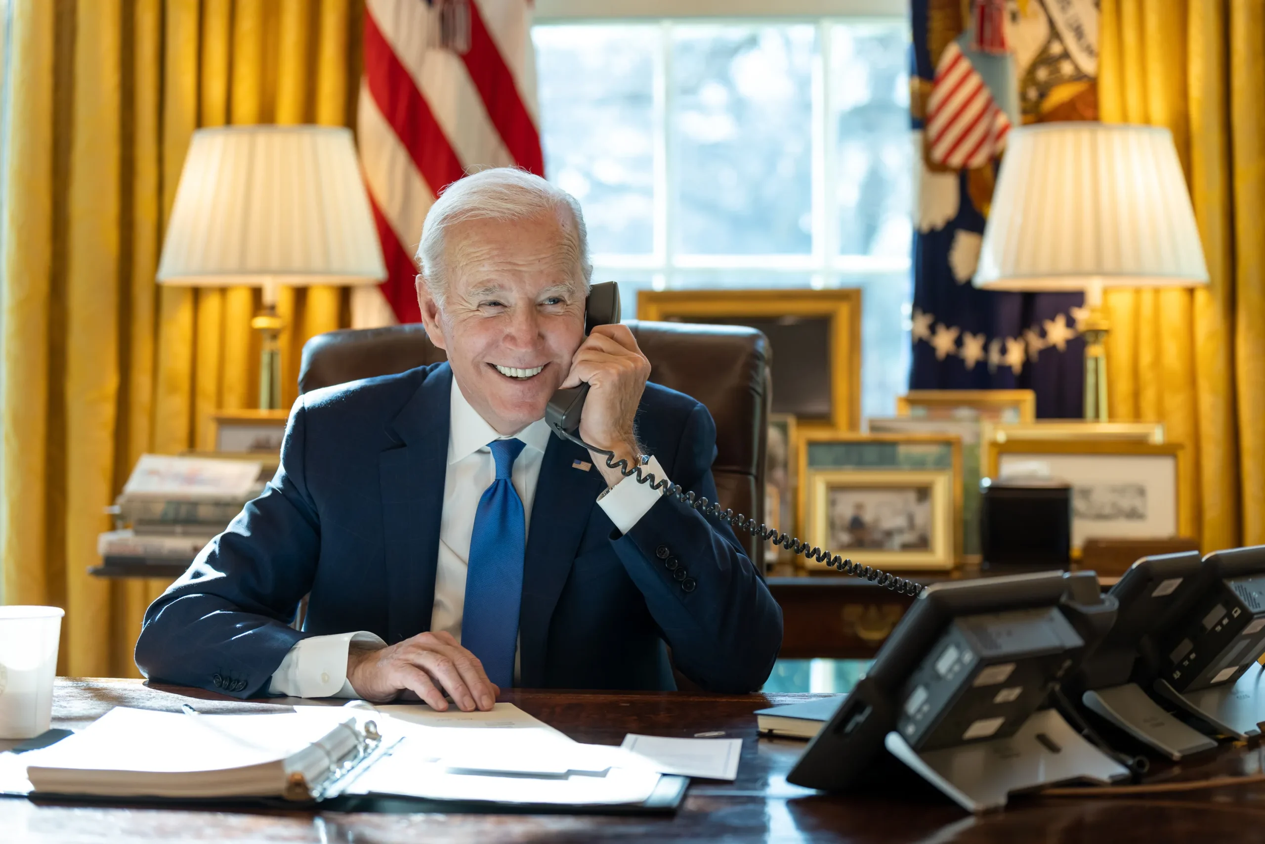 President Joe Biden in the Oval Office. (Photo via whitehouse.gov via Creative Commons Attribution 3.0 License)