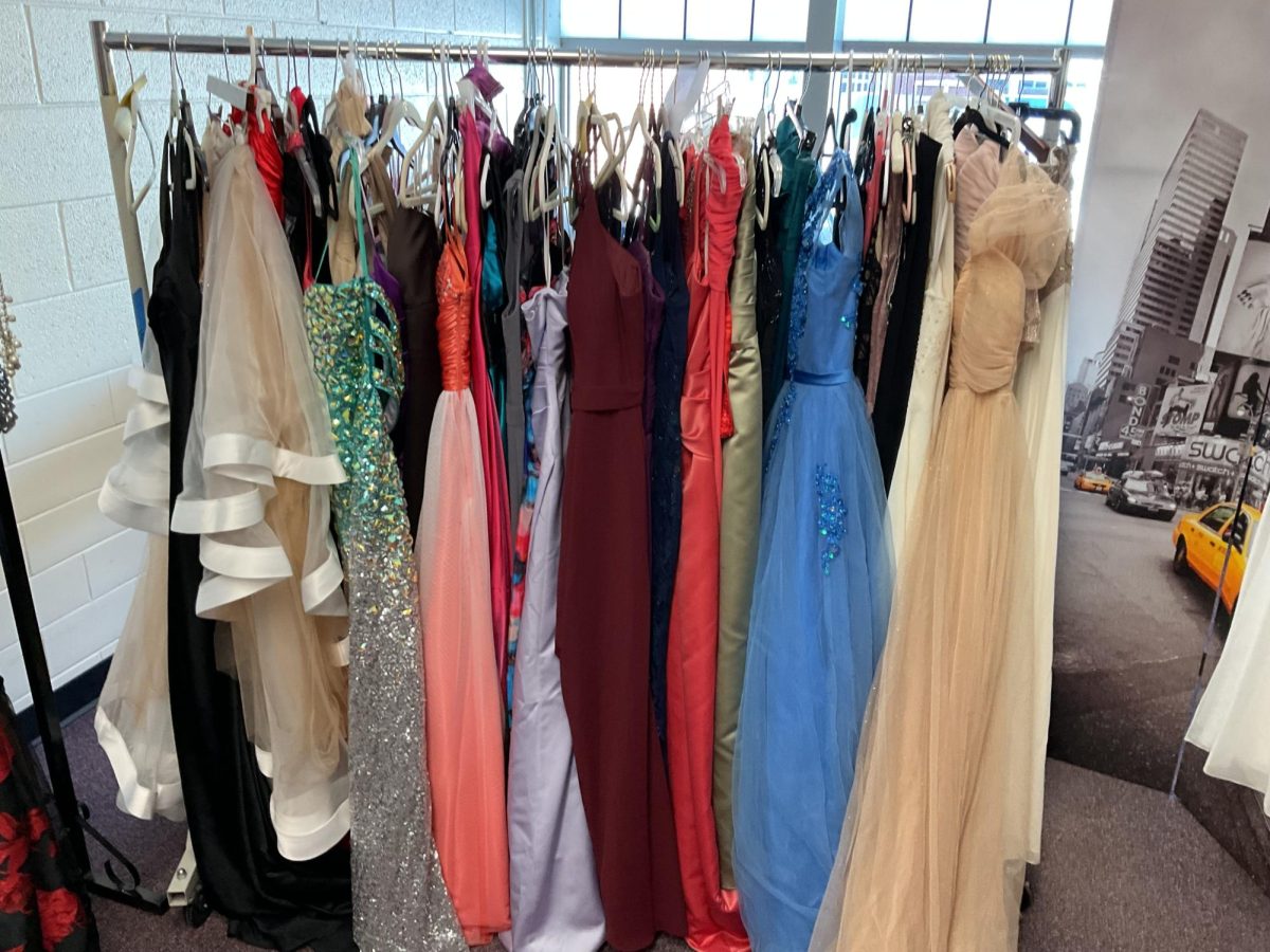 The prom shop also has many sizes, colors, and cuts for anyone who comes in.