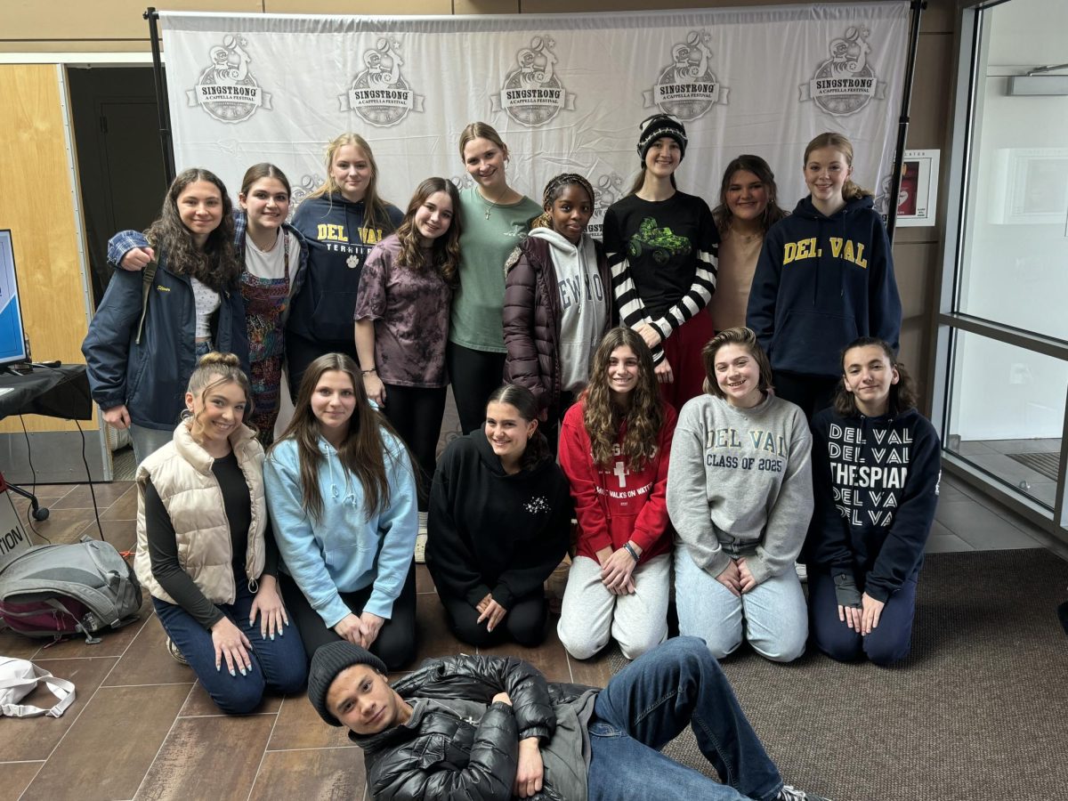 Vox Blue gathered for the SingStrong competition at Adelphi University Performing Arts Center (photo via Adrian Camano). 