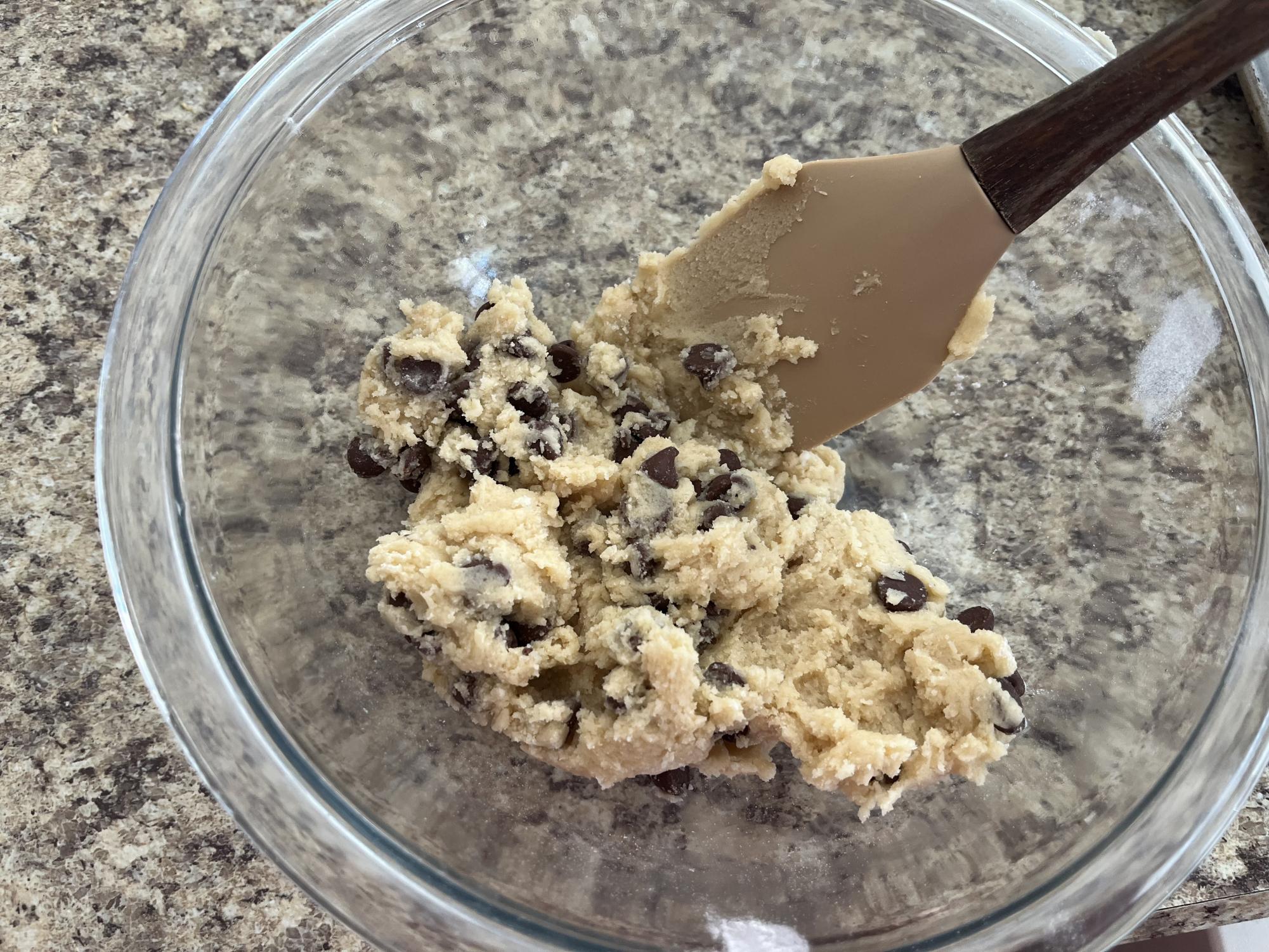 The dough of the chocolate chip cookies from JoyFoodSunshine.