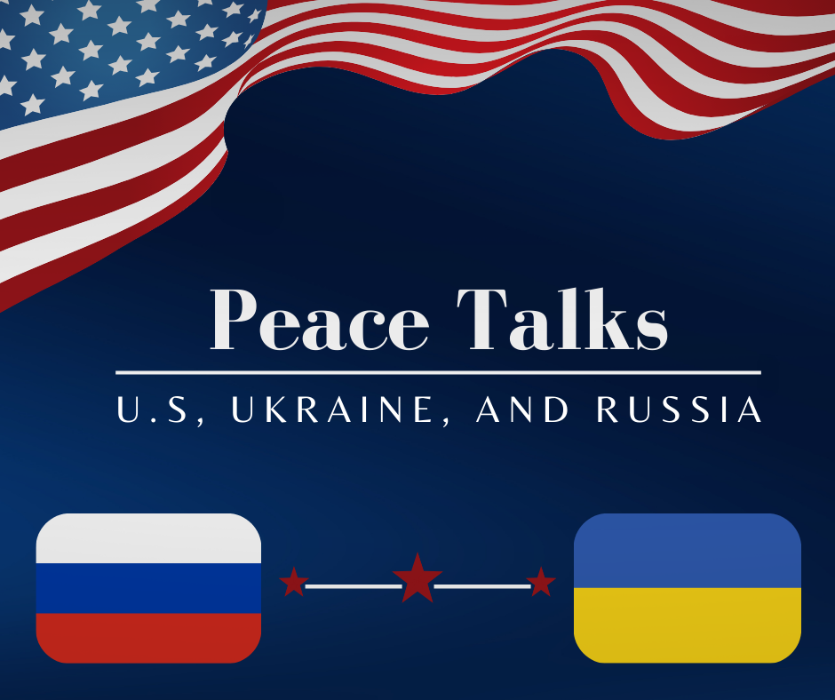 The U.S. has recently discussed plans towards peace between Ukraine and Russia.