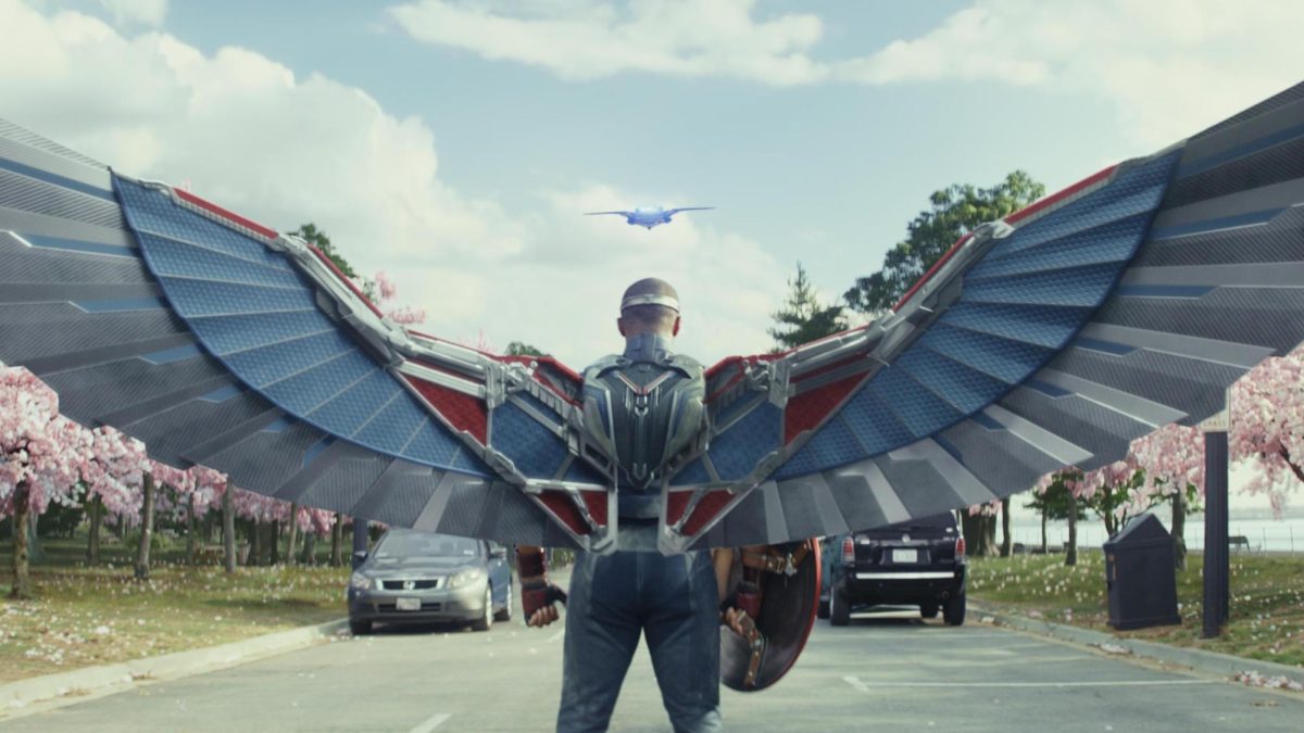 Anthony Mackie's Captain America is stuck between his character's previous identity as The Falcon and his new role (Photo via Marvel Studios).