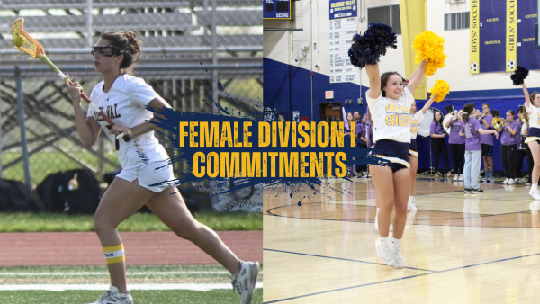 Two Del Val Terriers, lacrosse player Taylor Tavernite and cheerleader Izzy Shuey, commit to Division I programs.