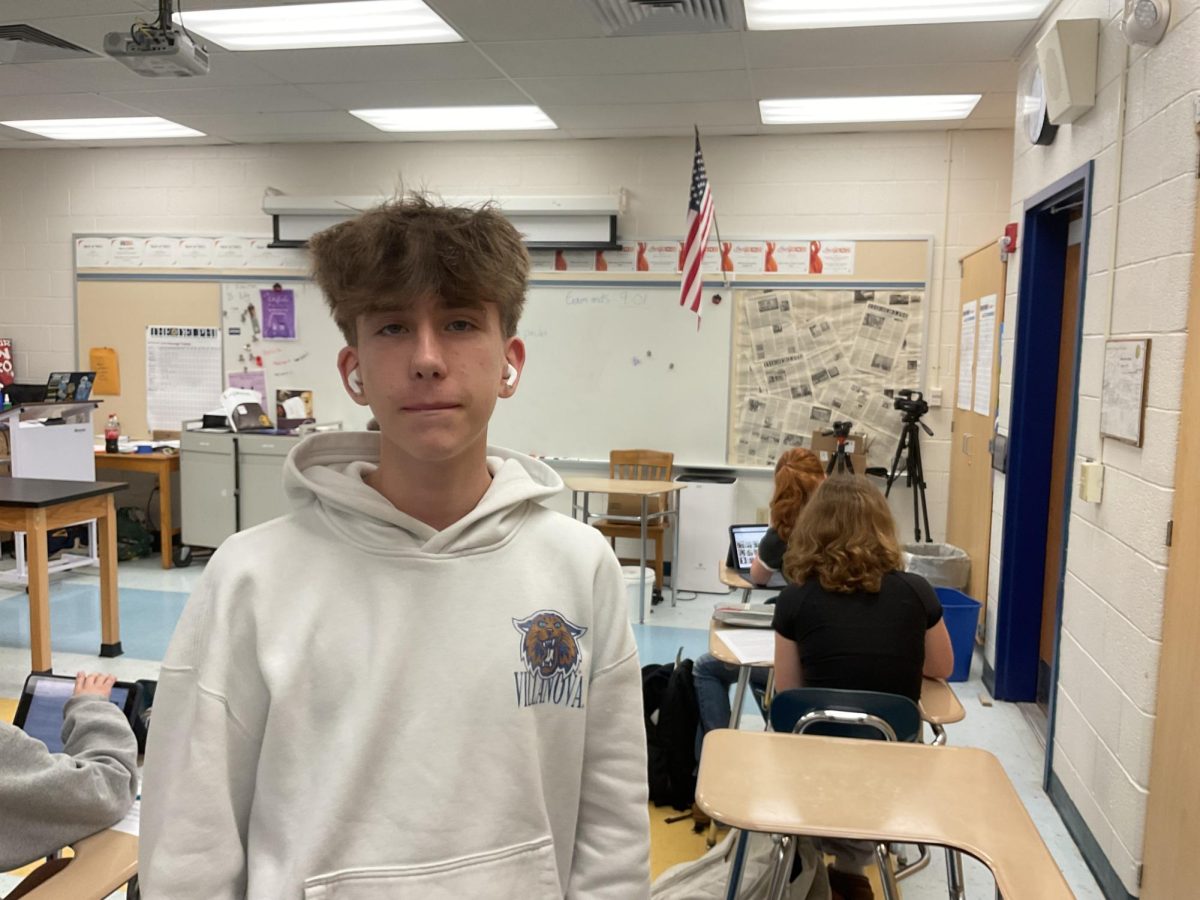 The head of Del Val’s debate team, Liam Boeschen.