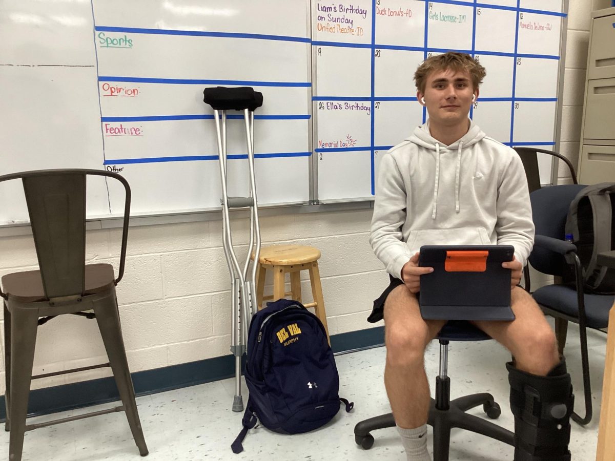 Sophomore Lhiam Murphy, preparing to leave for Washington D.C on May 5, 2024.