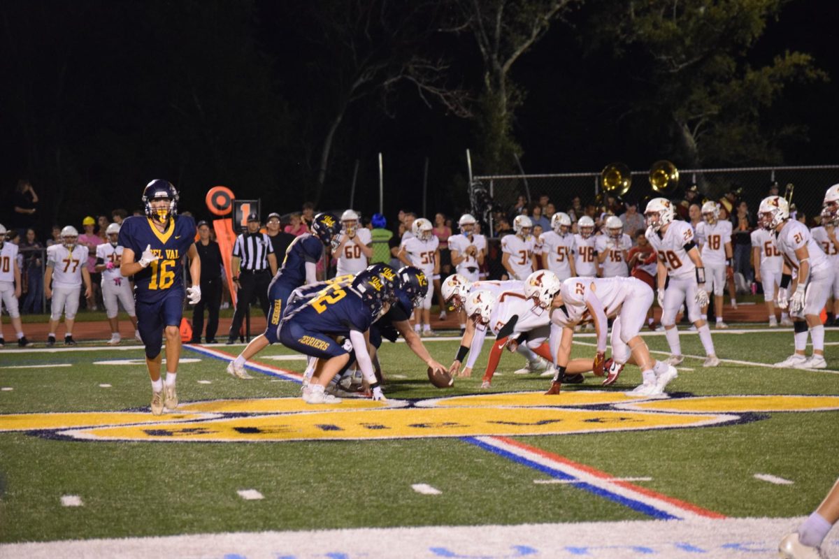 Del Val's football team worked hard to keep Voorhees from the end zone in a tough match-up.