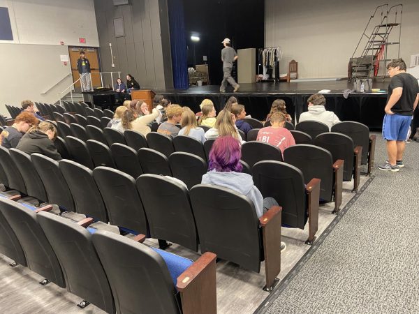 The "Back to the 80's" cast getting ready for first read through of a hilarious blast to the past.