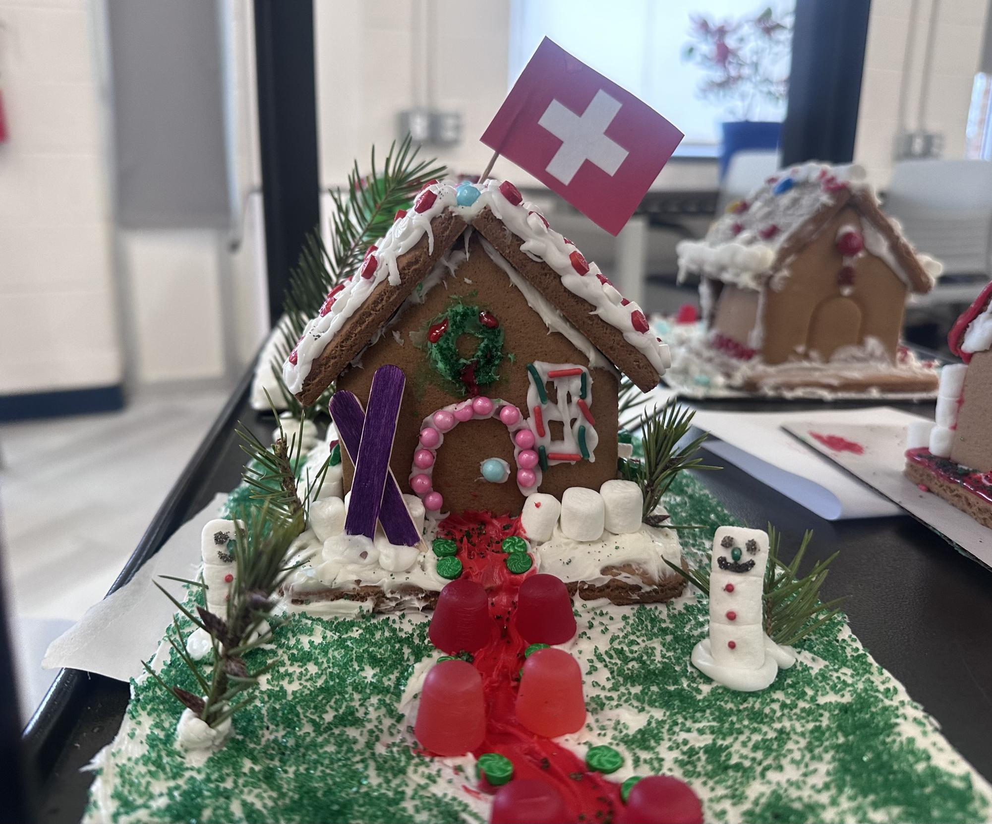 Competing for candy: International Club hosts annual Gingerbread House Making contest