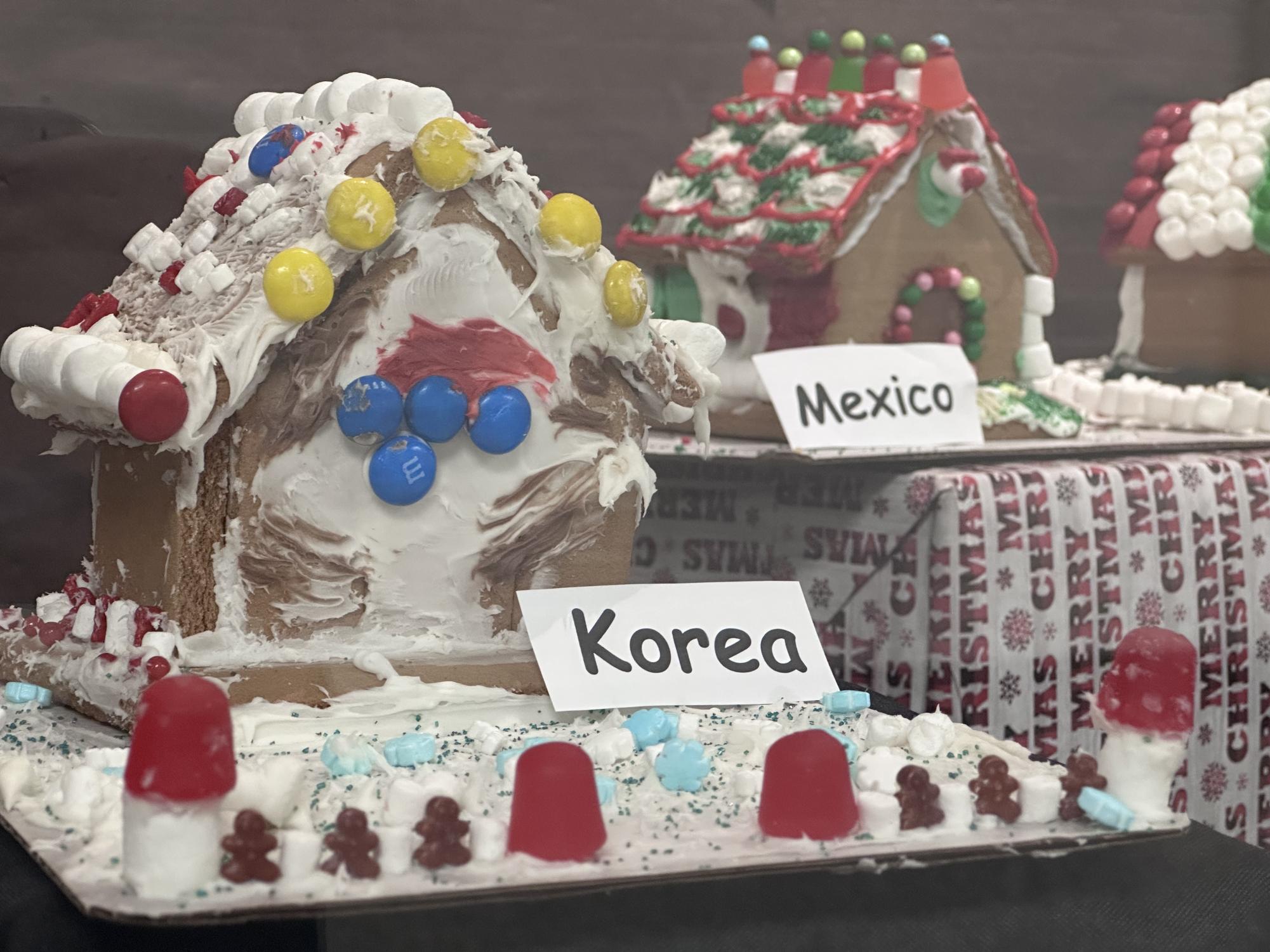 Competing for candy: International Club hosts annual Gingerbread House Making contest