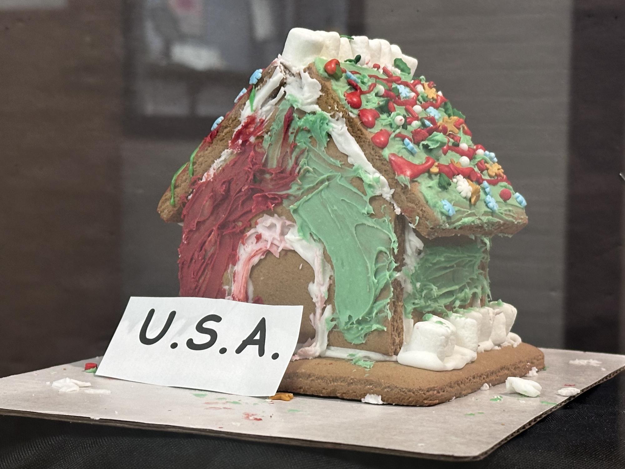 Competing for candy: International Club hosts annual Gingerbread House Making contest