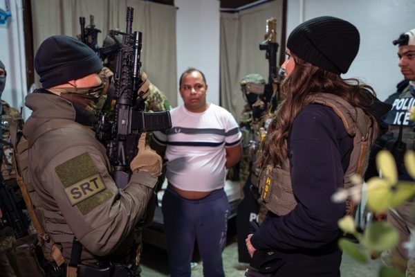 United States Secretary of Homeland Security Kristi Noem joins ICE on an arrest mission. The Trump administration’s involvement with this federal agency has shown time and time again that their hostility is part of a sick game. (Photo via The Department of Homeland Security)