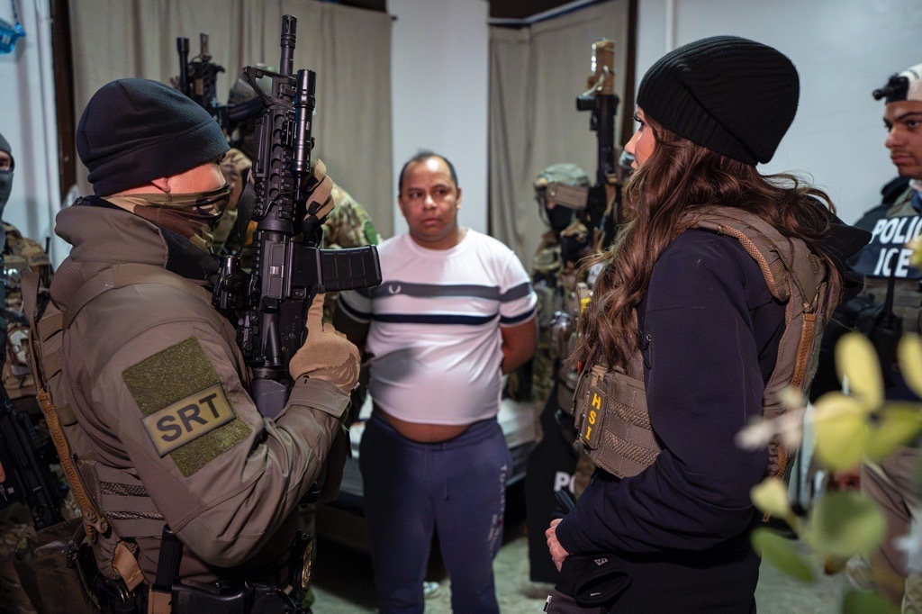 United States Secretary of Homeland Security Kristi Noem joins ICE on an arrest mission. The Trump administration’s involvement with this federal agency has shown time and time again that their hostility is part of a sick game. (Photo via The Department of Homeland Security)