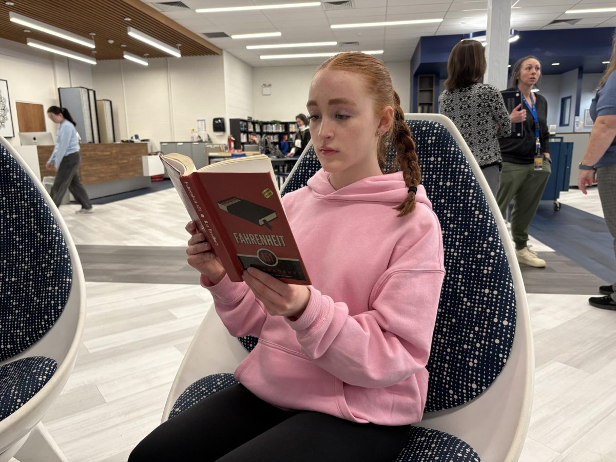 Students in Narrative Journalism English II are currently reading banned books for a research paper. Del Val’s media center specialist chooses not to ban frequently challenged books because of her belief in free-choice and First Amendment rights.
