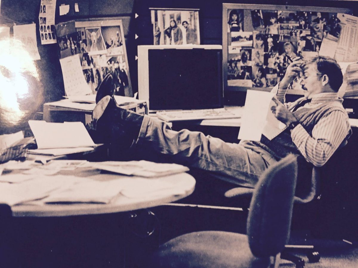 Rick Epstein working for the Home News in New Brunswick, NJ in 1993. Epstein spent decades hustling over getting the news to the people. (Photo via Rick Epstein)