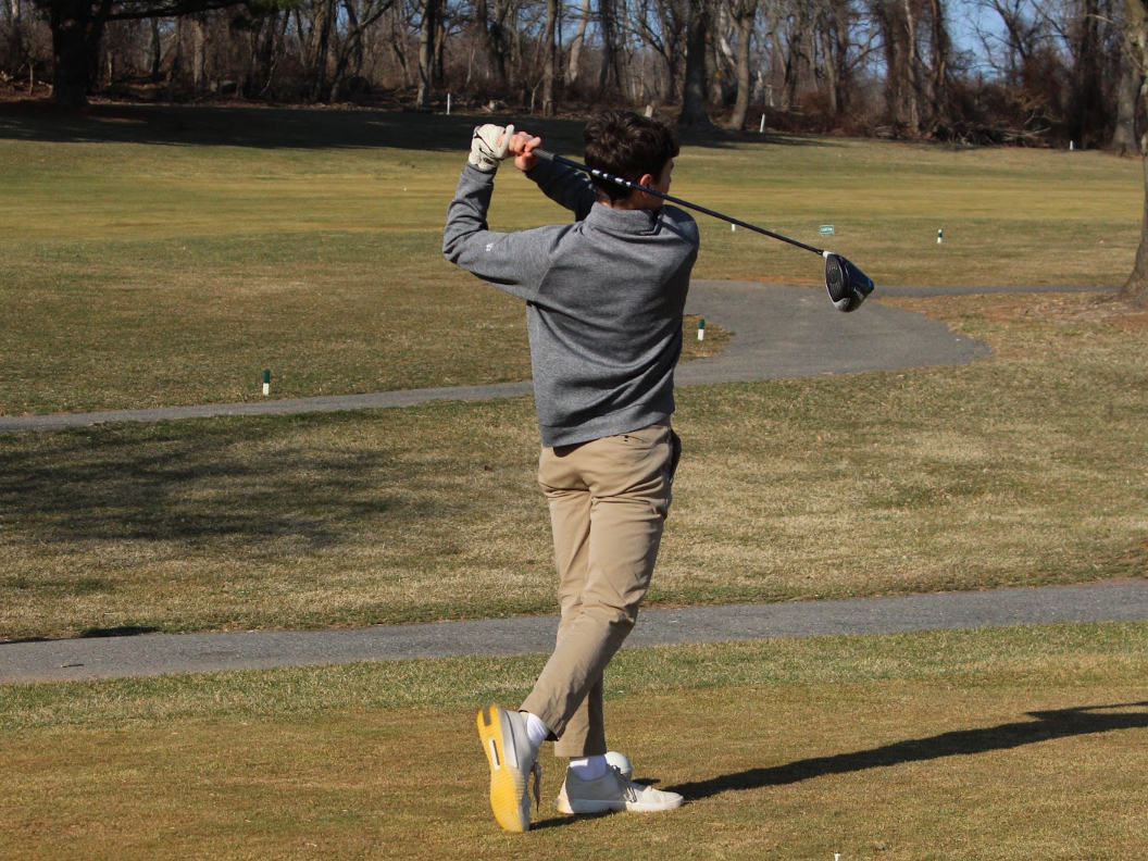 Amel Bontempo drives the ball during the 2025 golf season. Bontempo has been a member of the golf team for three years, including the 2026 season. 