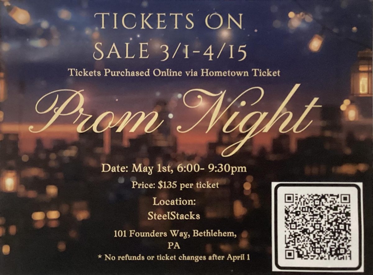 Flyers containing information about Prom 2026 have been put up around Del Val's hallways.