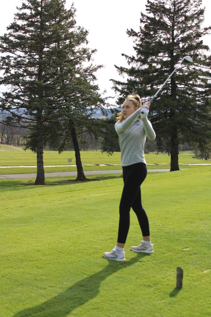 Sophomore Finley Busch is one of the three new additions to the girls’ team. 