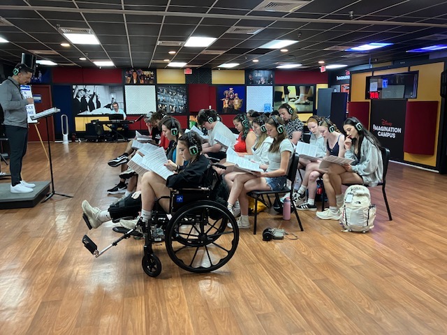Del Val's performing arts students spent part of their spring break in Orlando, Florida practicing their craft while enjoying Disney's theme parks.