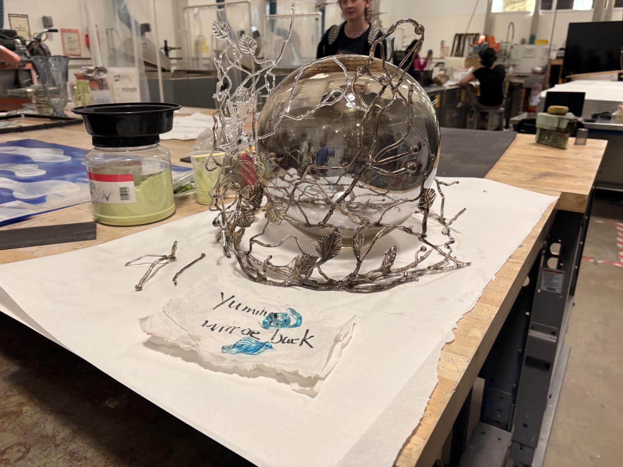 Del Val's art program brings art students to Philadelphia to visit the Philadelphia Museum of Art, the Clay Studio and a glass blowing class at Tyler School in Temple University. 