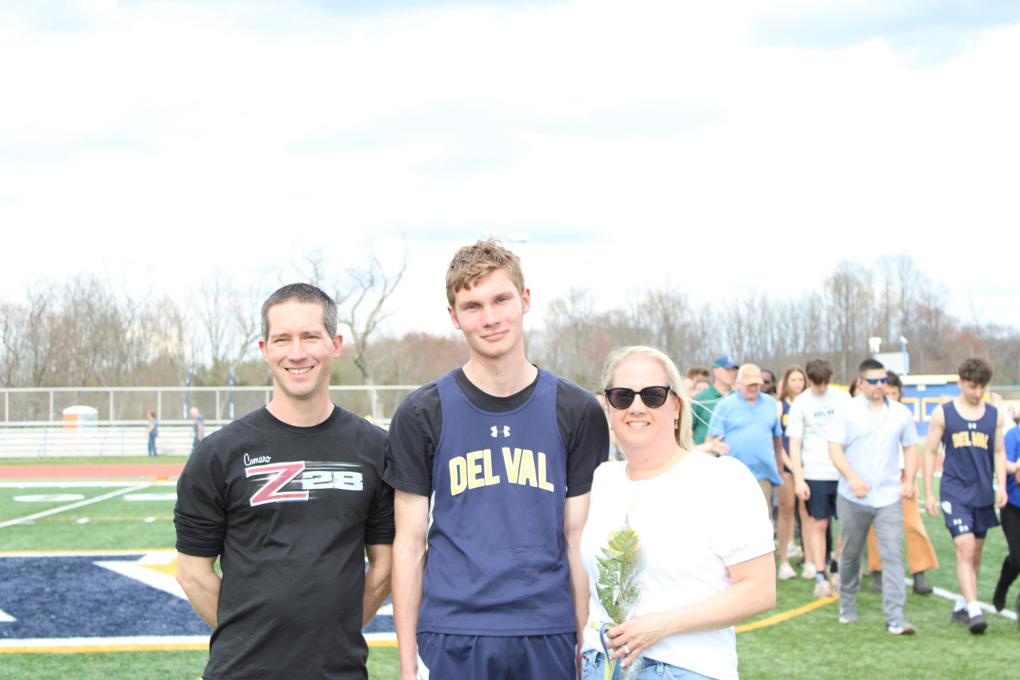 With spring sports kicking off, the track team recognized its senior athletes at its only home meet of the season.