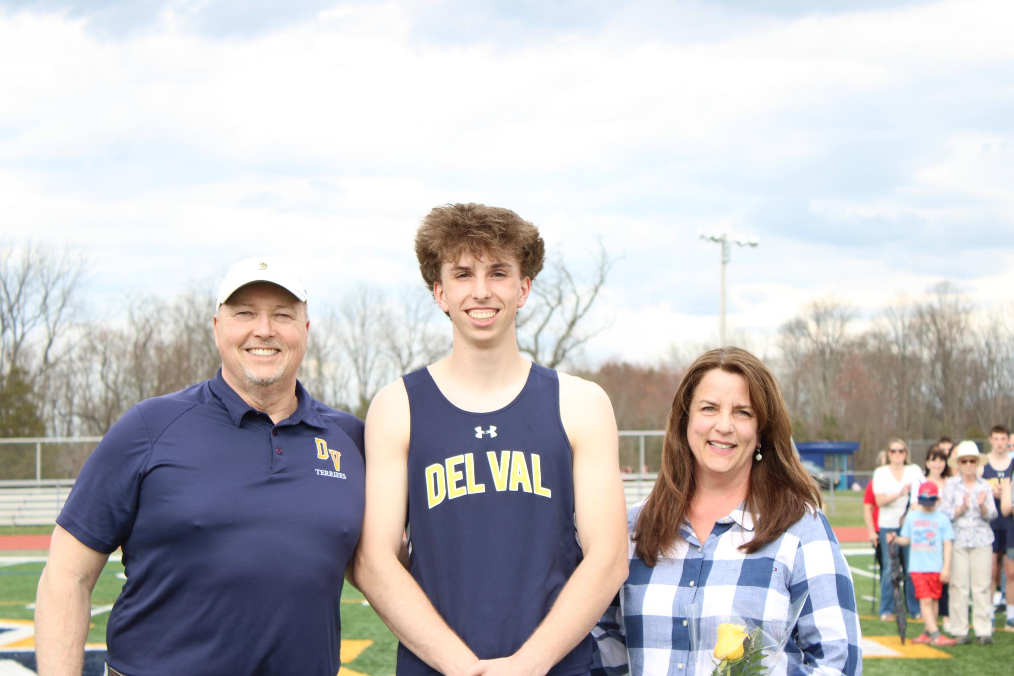 With spring sports kicking off, the track team recognized its senior athletes at its only home meet of the season.