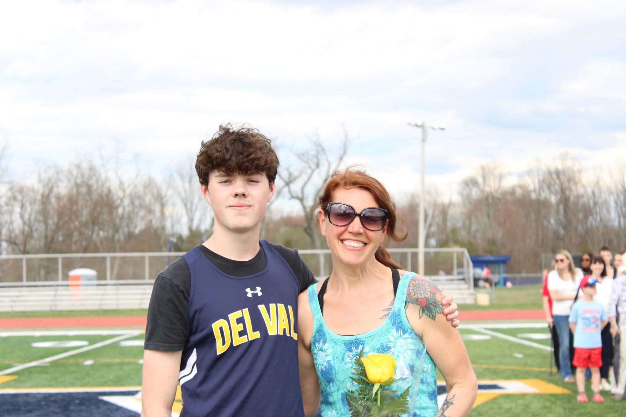 With spring sports kicking off, the track team recognized its senior athletes at its only home meet of the season.