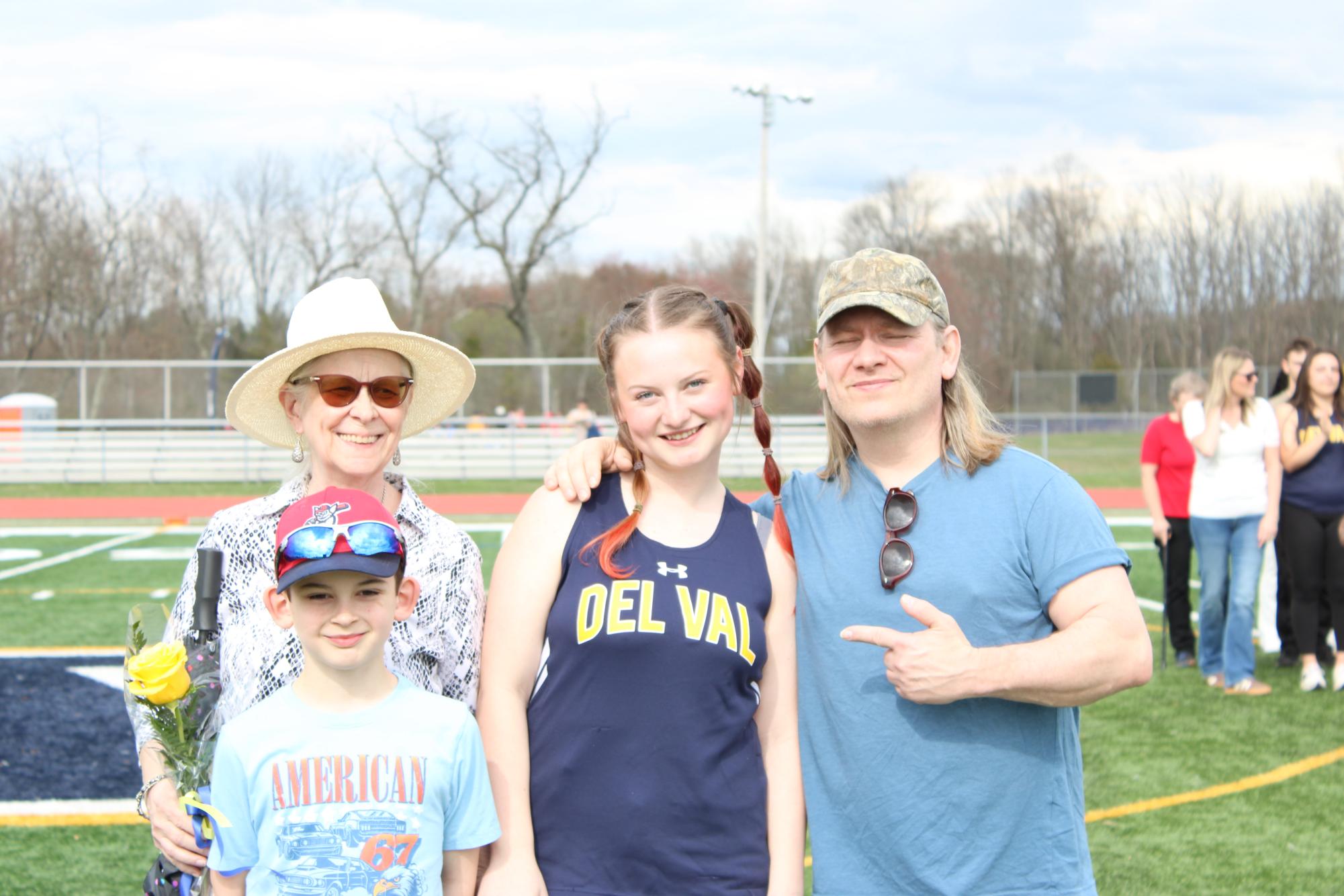 With spring sports kicking off, the track team recognized its senior athletes at its only home meet of the season.