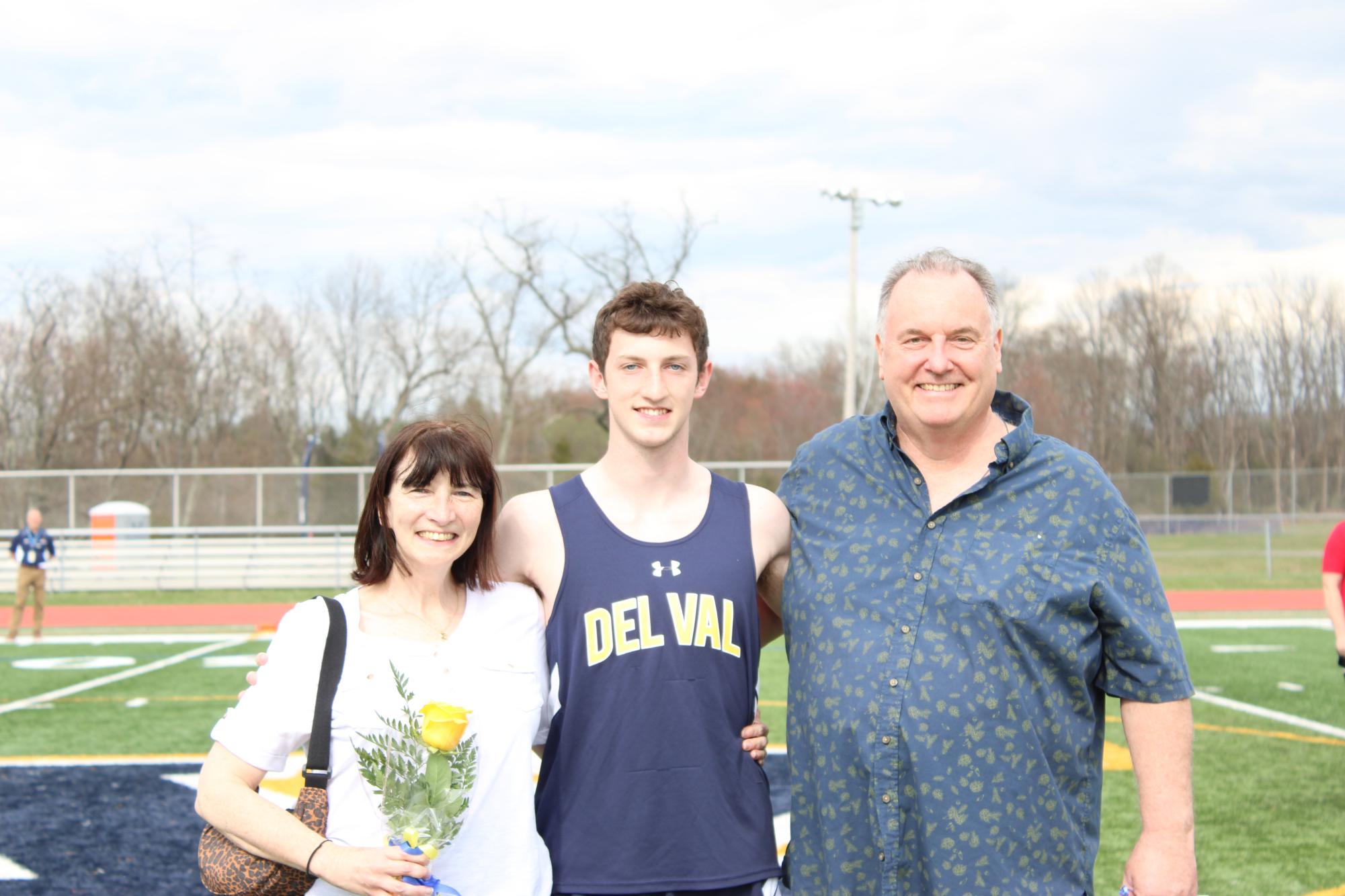 With spring sports kicking off, the track team recognized its senior athletes at its only home meet of the season.