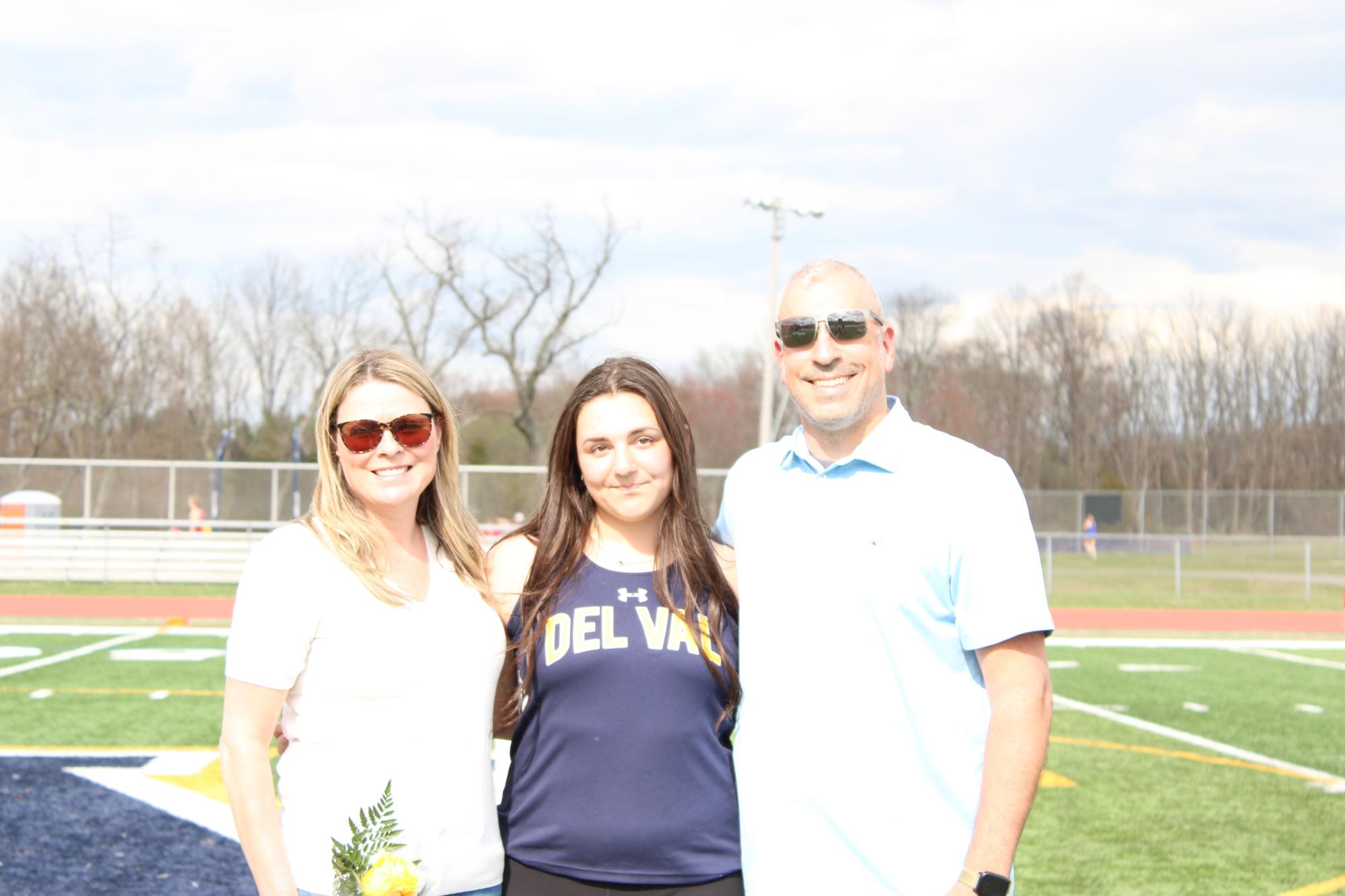 With spring sports kicking off, the track team recognized its senior athletes at its only home meet of the season.