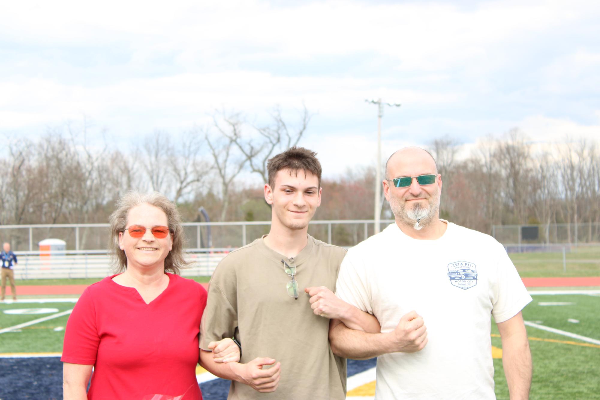 With spring sports kicking off, the track team recognized its senior athletes at its only home meet of the season.