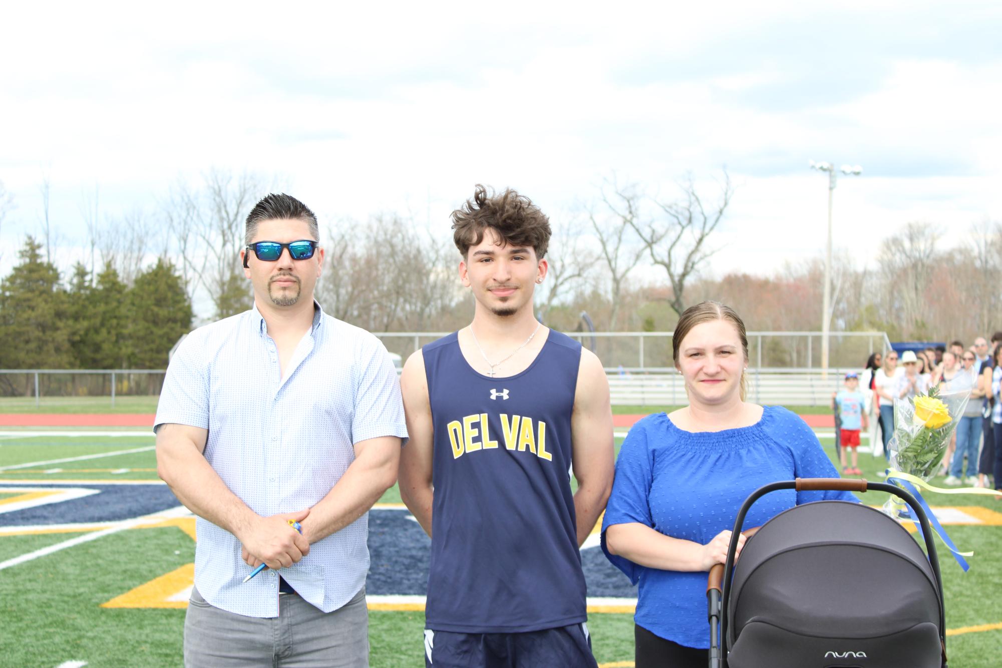 With spring sports kicking off, the track team recognized its senior athletes at its only home meet of the season.