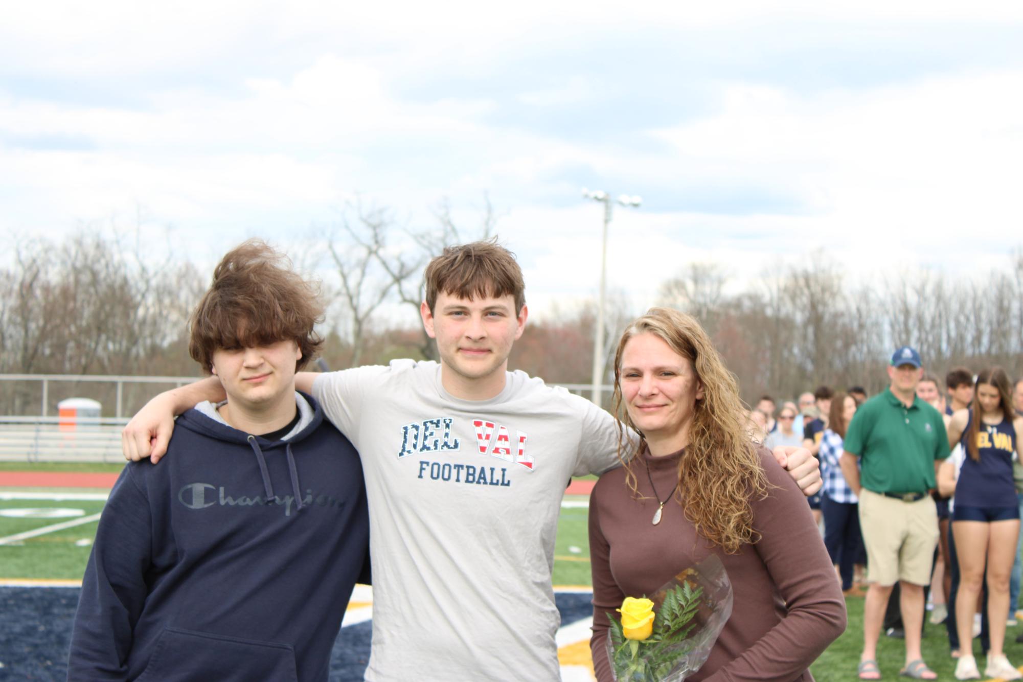 With spring sports kicking off, the track team recognized its senior athletes at its only home meet of the season.